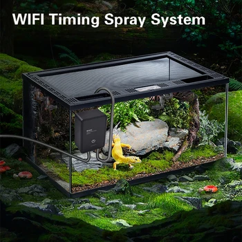 Wi-Fi Система опрыскивания резервуара Rainforest, Система распыления, набор для взбирающихся домашних черепах, Интеллектуальная система увлажнения распылением