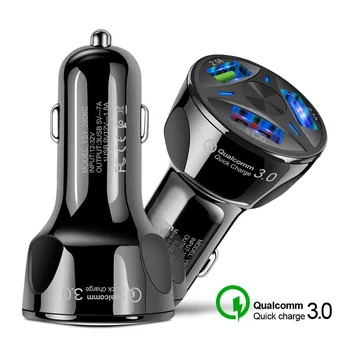Qc3.0 Автомобильное Зарядное Устройство Для мобильного телефона с тремя USB-разъемами для Mercedes Benz A B GLA CLA GLB Class W177 W247 X257 C118 X247 2019 2020