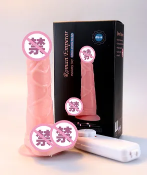 Реалистичный пенис с присоской, женские секс-игрушки, имитирующие Вибрирующий фаллоимитатор для взрослых, Большие Мягкие силиконовые женские фаллоимитаторы-вибраторы