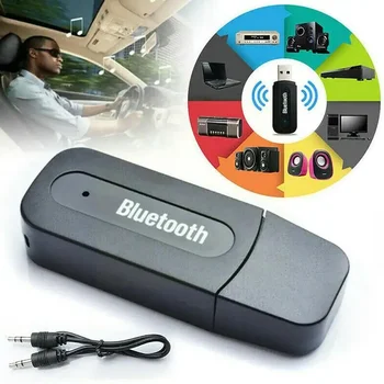 Автомобильный Bluetooth-совместимый адаптер с разъемом 3,5 мм приемник Беспроводной Bluetooth AUX Аудио MP3 музыкальный плеер громкой связи автомобильный инструмент