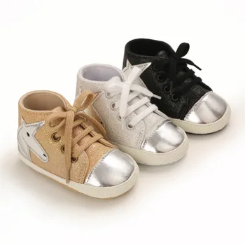 Детская Обувь для малышей, мальчиков и девочек, классические спортивные кроссовки с единорогом из искусственной кожи с мягкой подошвой, разноцветные детские кроссовки, повседневная обувь First Walker