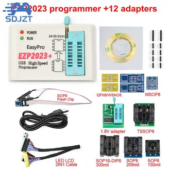 1 комплект EZP2023 Высокоскоростной USB SPI Программатор EZP 2023 Поддержка 24 25 93 95 EEPROM 25 Флэш-Микросхема BIOS С Адаптерами 5/6/7/10/12