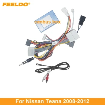 FEELDO Car Audio 16PIN Android Power Calbe с коробкой Canbus для адаптера жгута проводов DVD-плеера Nissan Teana