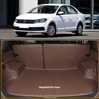 Коврик в багажник для Volkswagen VW Santana 2013 2015 2017 2019 2020 2021 Аксессуары Водонепроницаемая Защита багажника от ударов по всему периметру