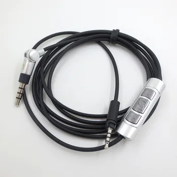 Замена аудиокабеля для наушников Sennheiser MOMENTUM Шнур Bluetooth Гарнитуры Соединительный провод аудиокабель с пультом дистанционного управления микрофоном