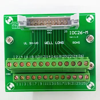 IDC26 2x13 контактов, 0,1-дюймовая разъемная плата, клеммная колодка, разъем.