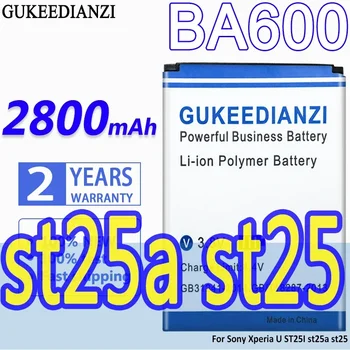 GUKEEDIANZI BA600 2800 мАч Новый сменный аккумулятор для телефона Sony Xperia U ST25I st25a st25 Кумкват литиевый