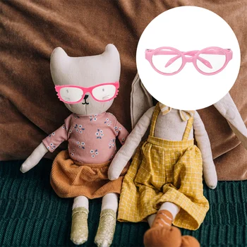 Очки для переодевания кукол, мини-очки, кукольные очки для 12-дюймовых кукол, хиппи, очки с прозрачными линзами в круглой оправе, очки для глаз