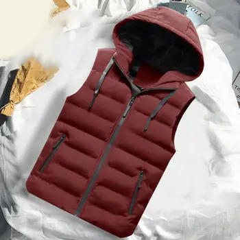 Мужской жилет-куртка, стильный жилет с ветрозащитными карманами, Осенне-зимний Мужской жилет