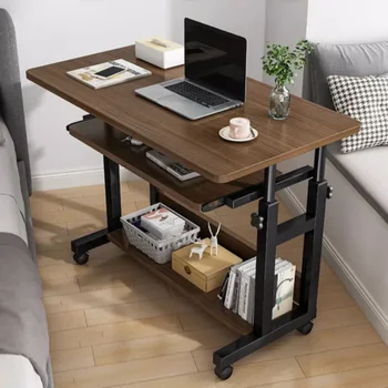 Передвижной компьютерный стол в гостиной, спальне, на стороне отдыха, стол для ноутбука, стол для домашнего хозяйства, стол для экономии места, мебель для дома